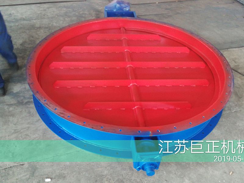 圓形擋板門（直徑150cm），順利完工