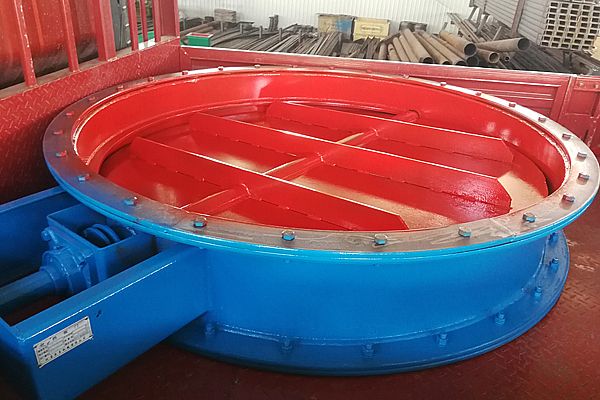 圓形擋板門（直徑250cm）制作完工，驗(yàn)收合格了